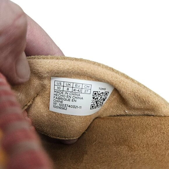 Toms Womens Espadrille Woven Platform Sandals Size 10 Beige Multicolor Slide‎ on - Picture 3 of 12